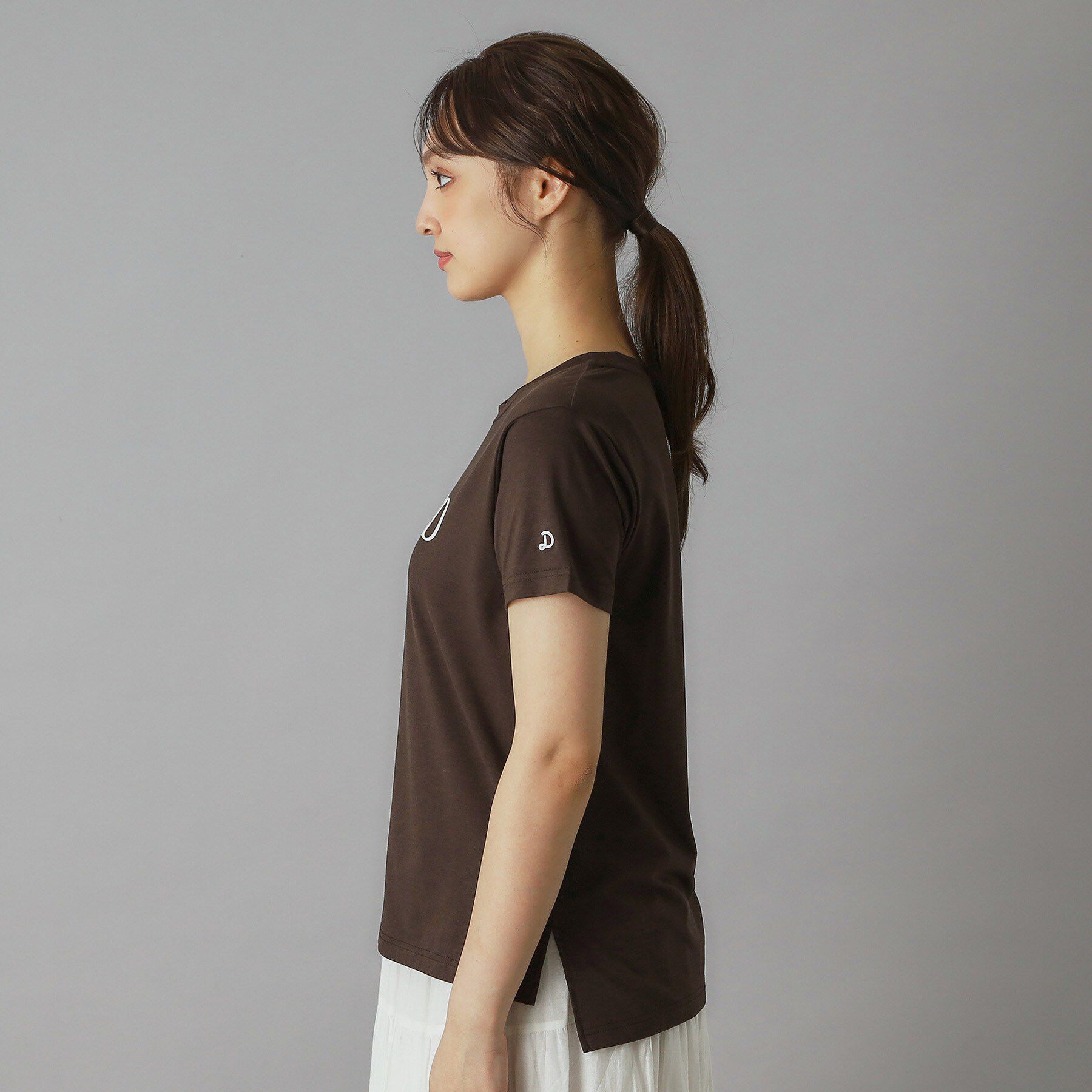 DRESSTERIOR「【立体ロゴ】フロッキーロゴプリントTシャツ」|Tシャツ・カットソー|