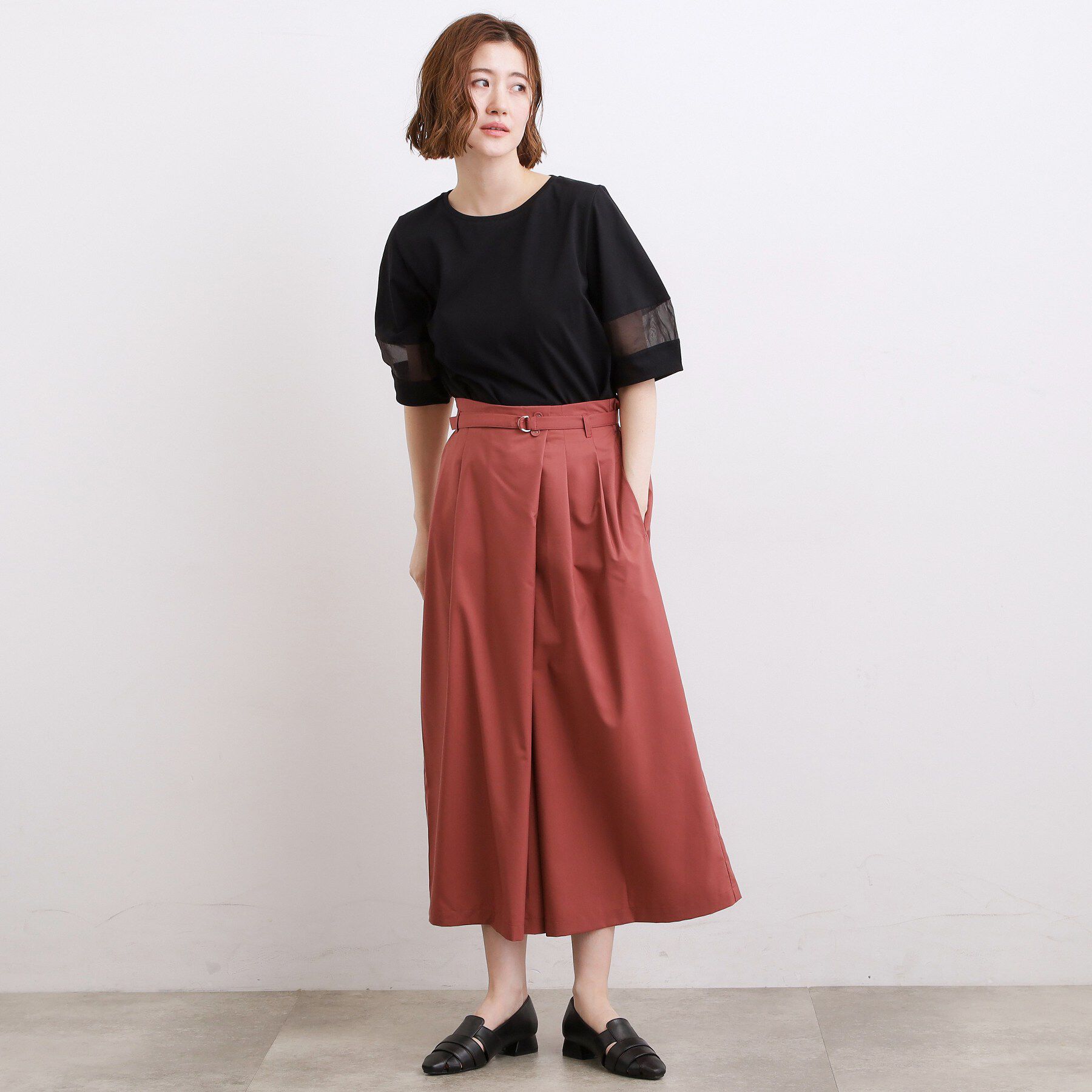 grove「【吸水速乾・UVカット・接触冷感】シアードッキングランタンスリーブTシャツ」|Tシャツ・カットソー|