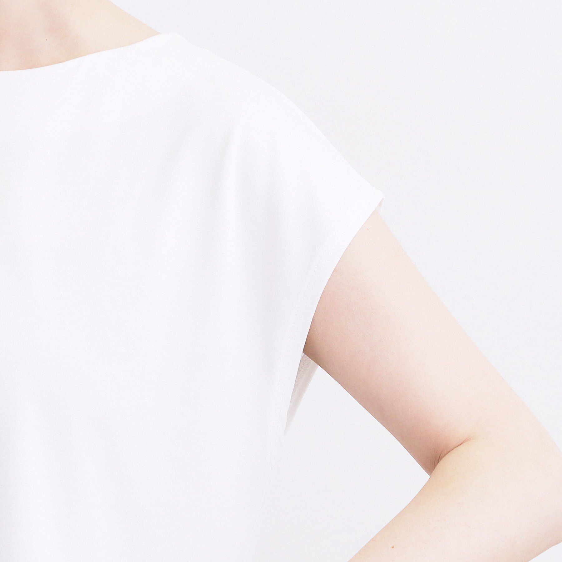 grove「【体型カバー】刺繍チュールレースドッキングカットソー」|Tシャツ・カットソー|