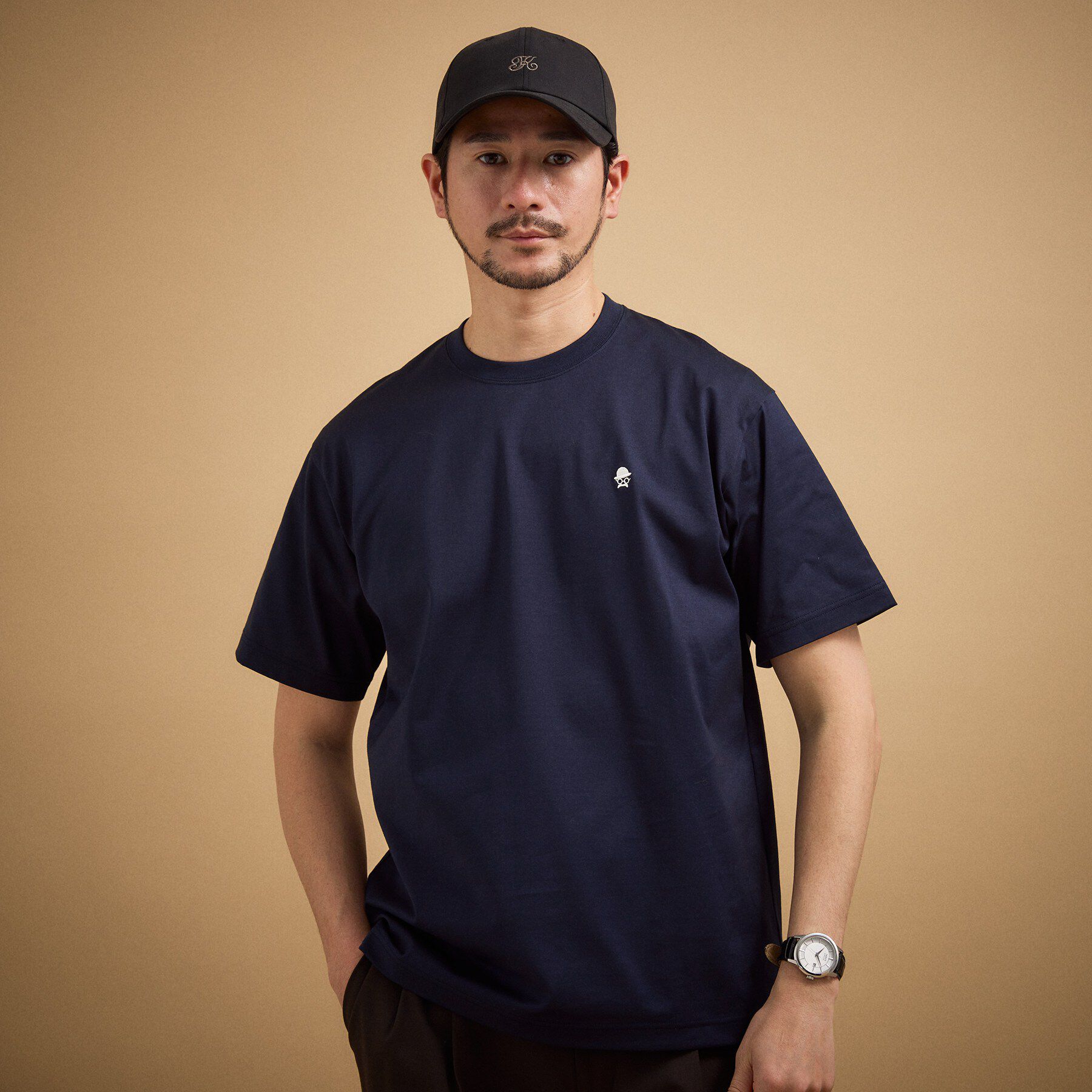 TAKEO KIKUCHI「【日本製】ワンポイント刺繍 半袖Tシャツ」|Tシャツ・カットソー|