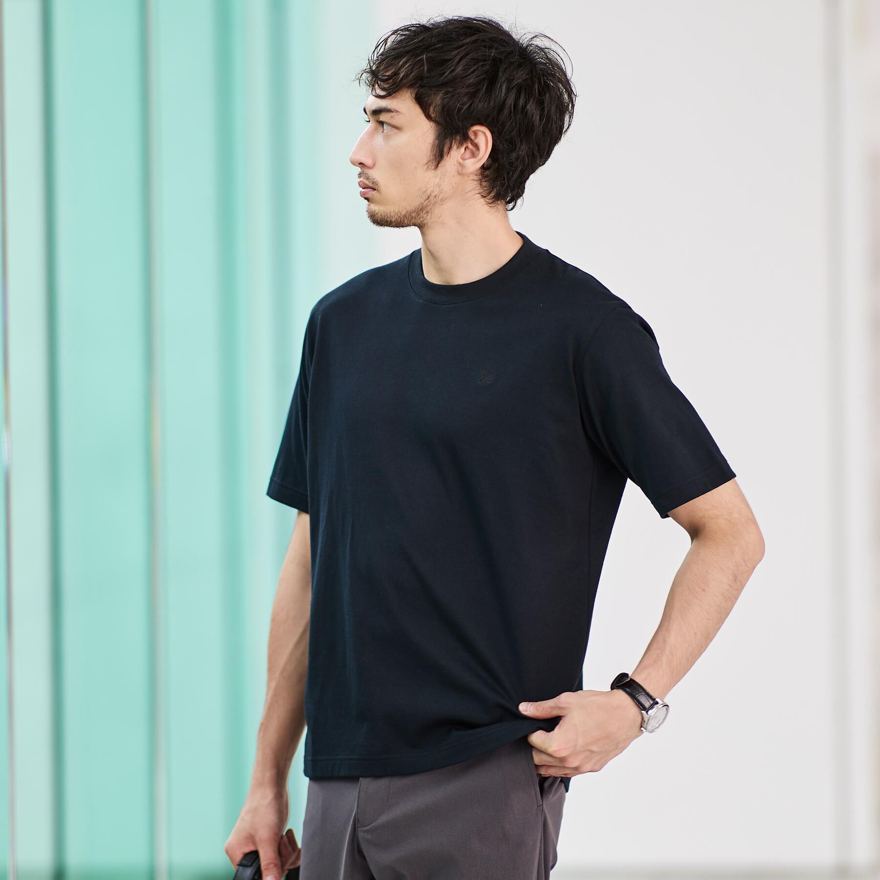 TAKEO KIKUCHI「【抗菌防臭】コットンテーラードTシャツ」|Tシャツ・カットソー|