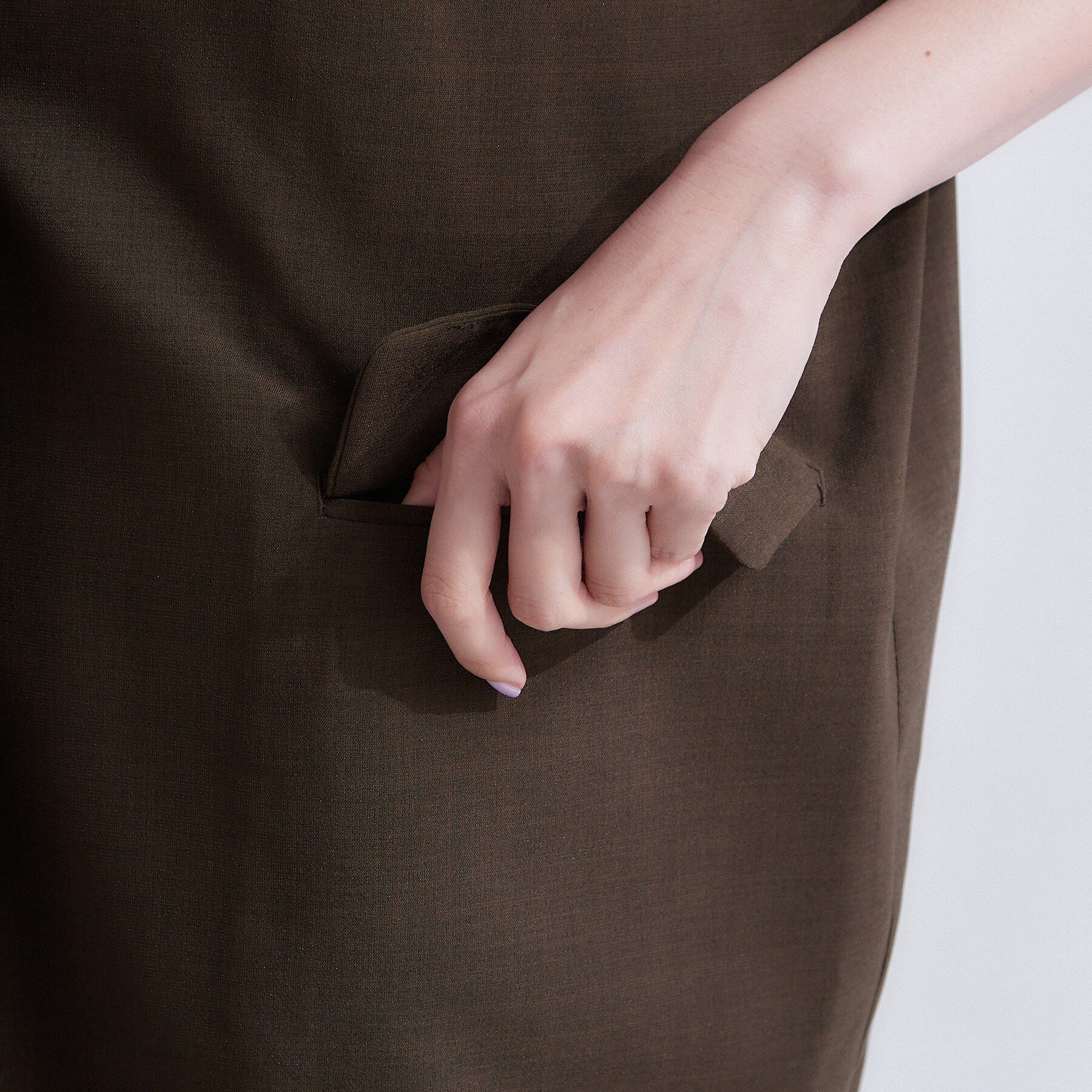 OPAQUE.CLIP「【接触冷感／吸水速乾／通気性】リネンライクジャケット《防シワ／洗濯機OK》」|ノーカラージャケット|