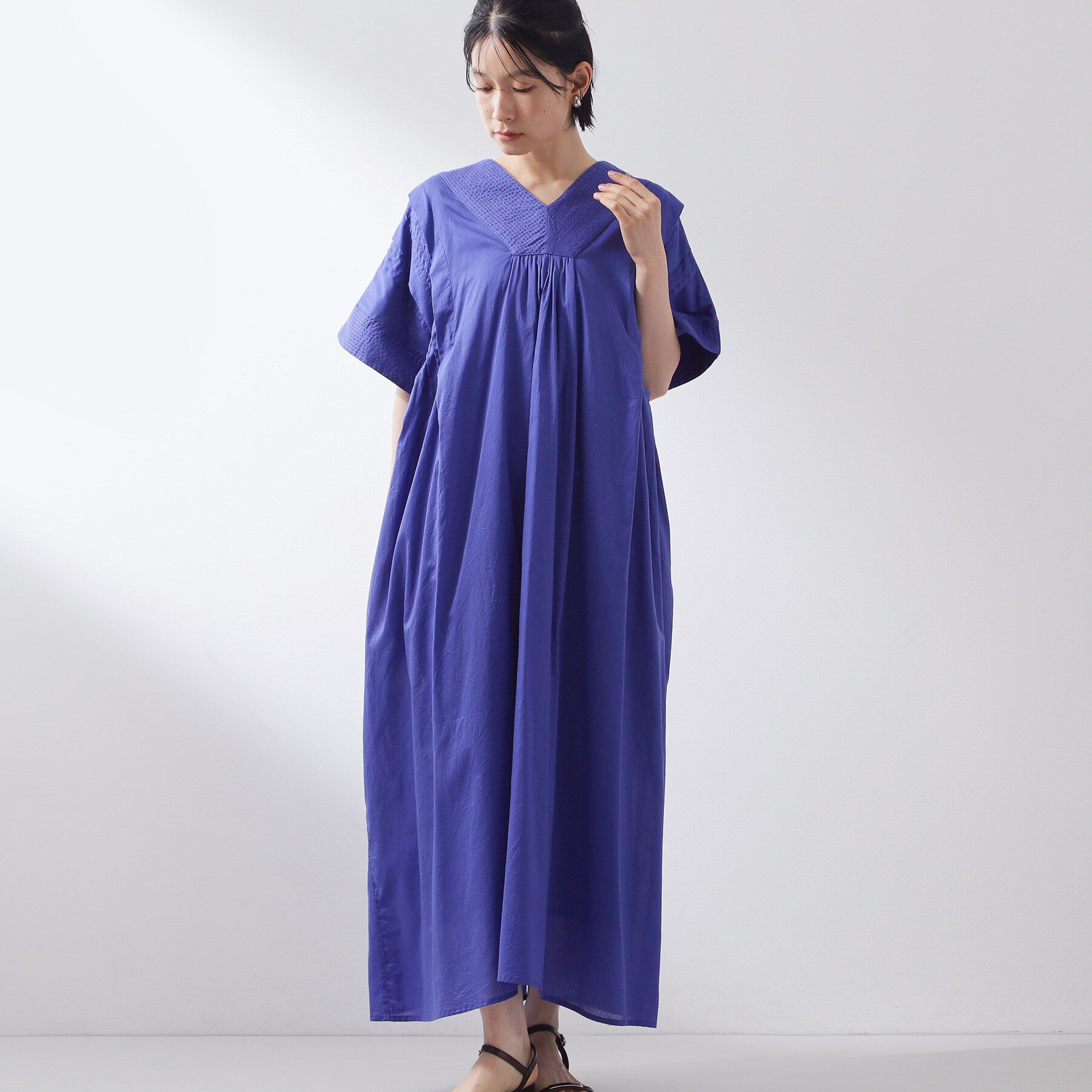 THE SHOP TK「ゆるラク カフタン風ロングワンピース」|ワンピース|