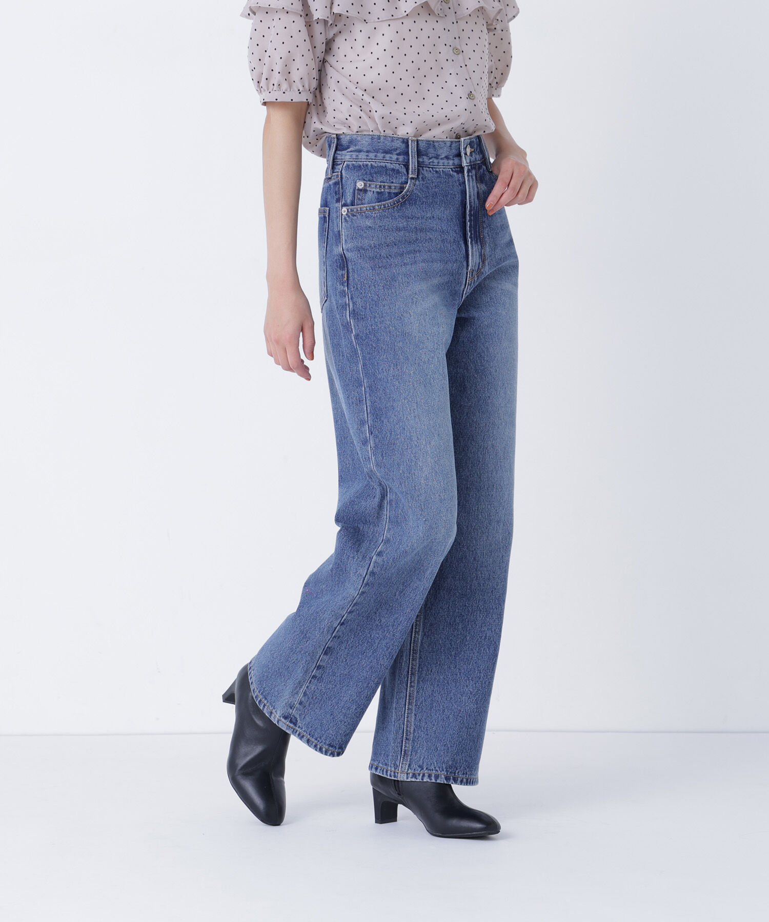  「ワイドストレートデニムパンツ」|その他|