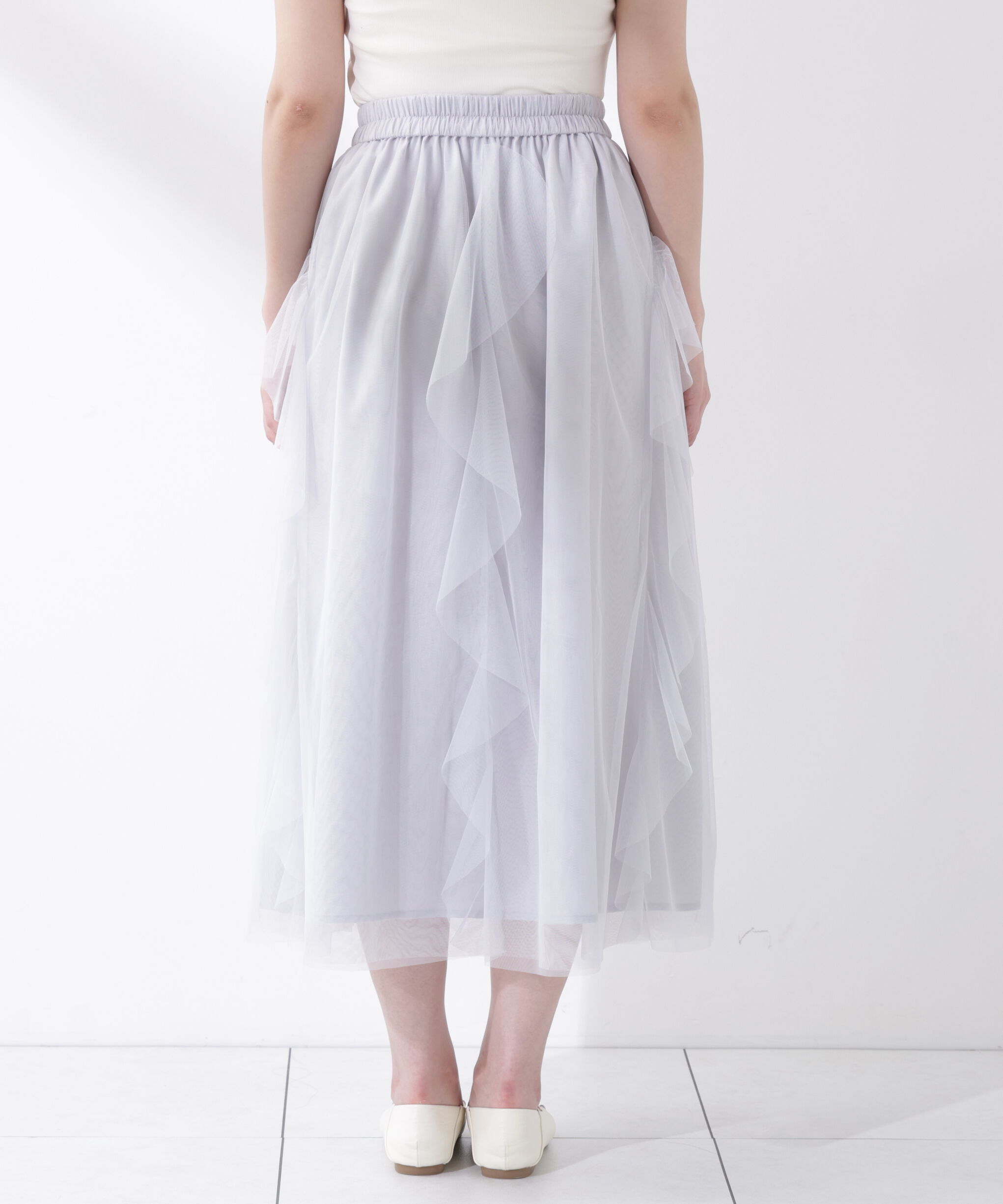PROPORTION BODY DRESSING「＜中川紅葉さん着用＞ラッフルチュールスカート」|スカート|