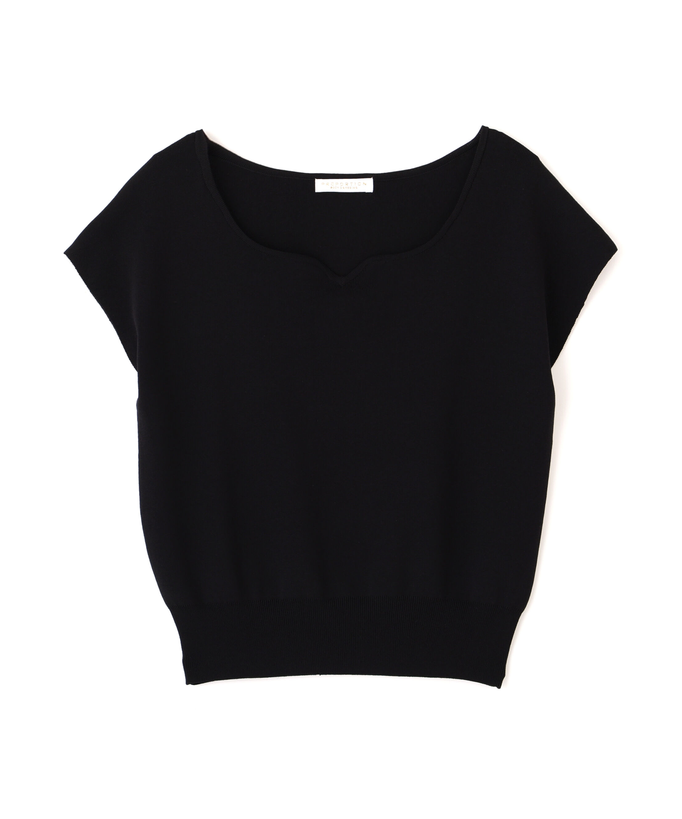 PROPORTION BODY DRESSING「<ｳｫｯｼｬﾌﾞﾙ/UVｶｯﾄ/接触冷感>総針ﾊｰﾄｶｯﾄﾌﾚﾝﾁｽﾘｰﾌ 」|ニット・セーター|