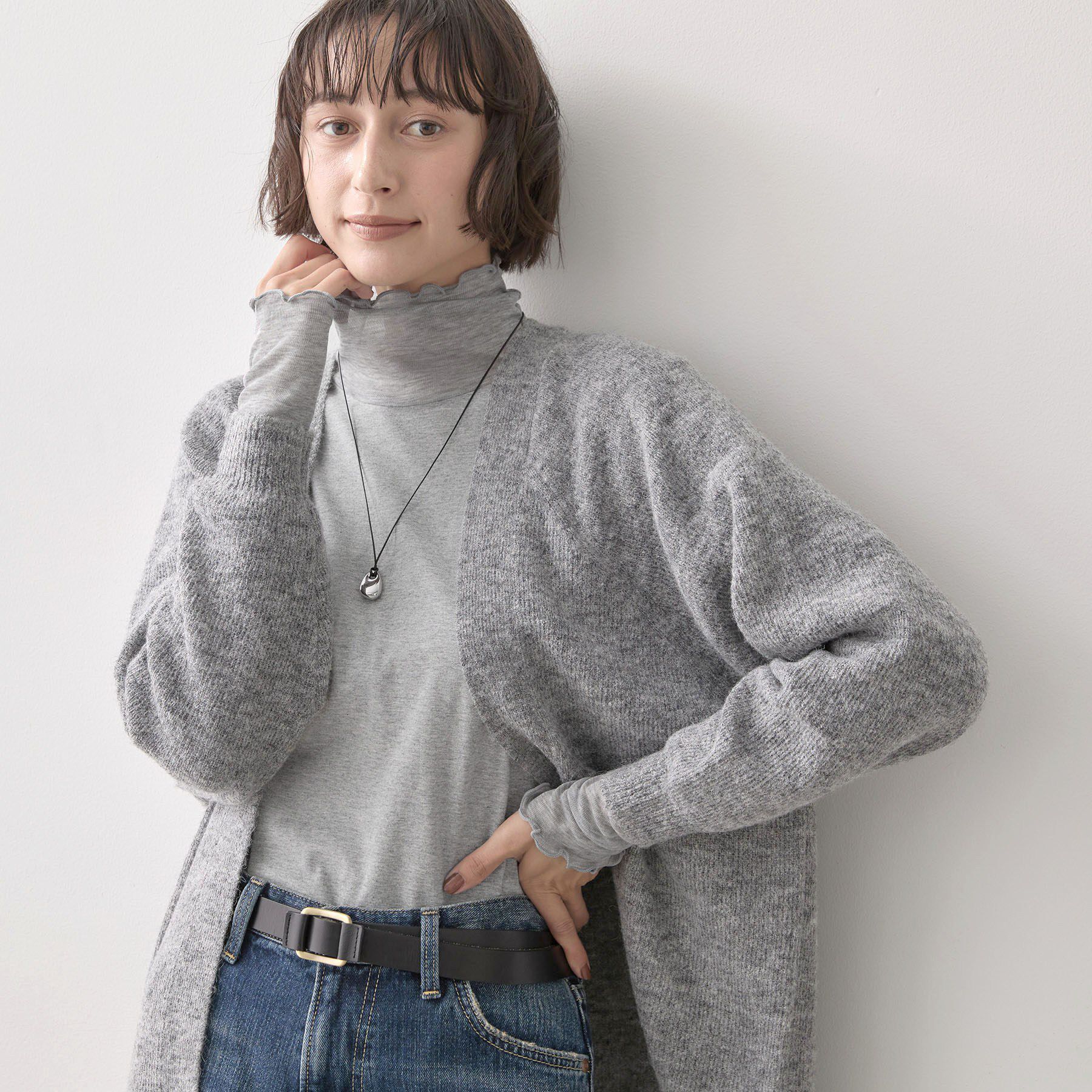 Dessin「シアー切り替えタートルカットソー」|Tシャツ・カットソー|