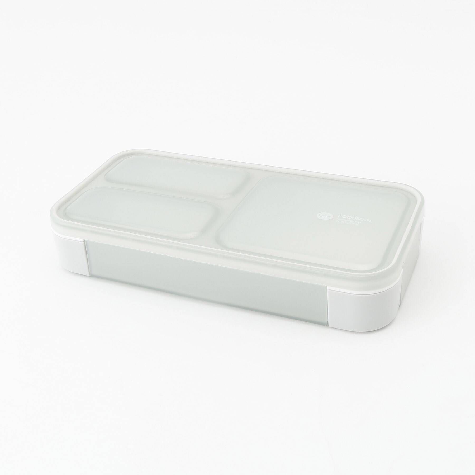 212 KITCHEN STORE「薄型弁当箱 抗菌 フードマン 400ml ライトグレー」|食器・キッチングッズ|