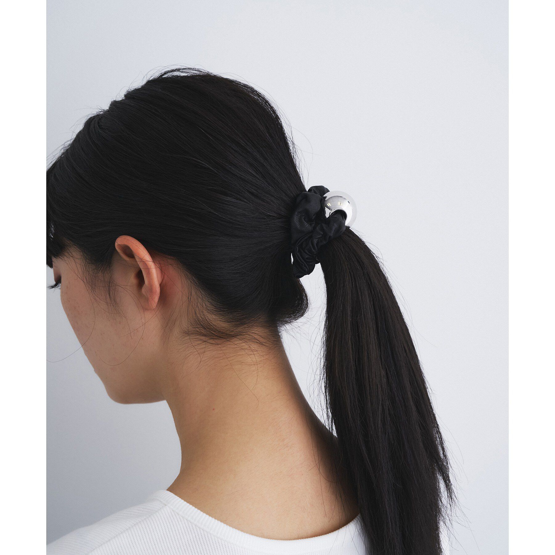 CODE A「heyep｜Metal Ball Faux Leather Scrunchie」|その他|
