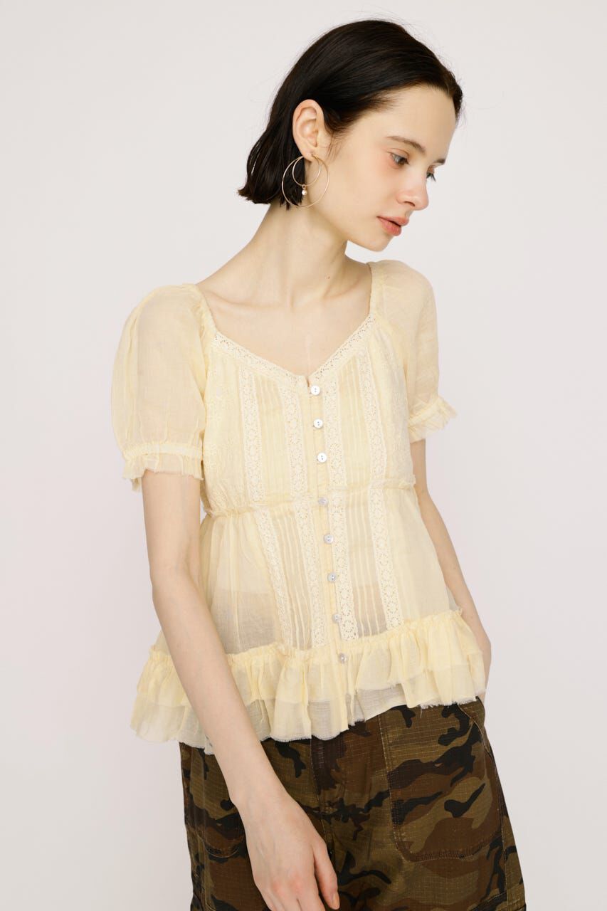 SLY「BABY DOLL COTTON ブラウス」|シャツ・ブラウス|