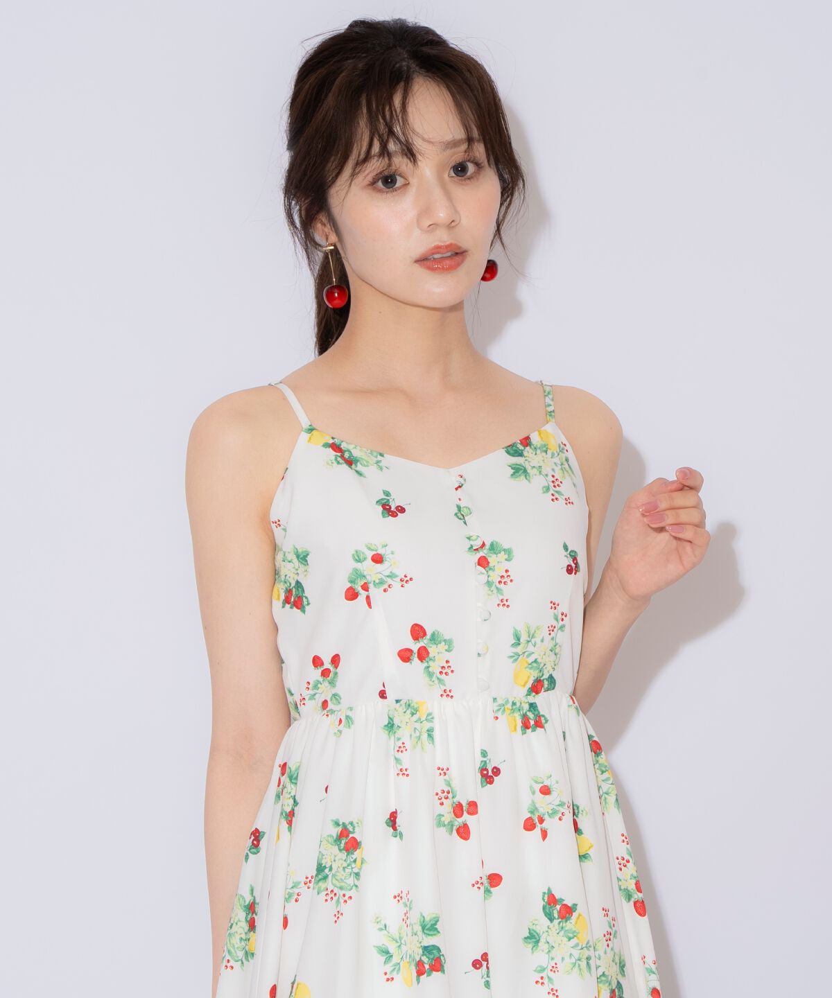 WILLSELECTION「フルーツプリントキャミワンピース」|ワンピース|