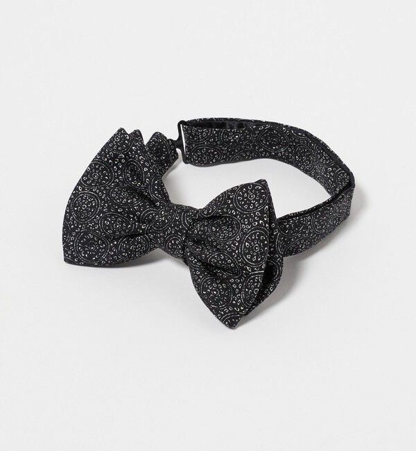 UNITED ARROWS「ペイズリー プリント ボウタイ」|ネクタイ・蝶ネクタイ|BLACK