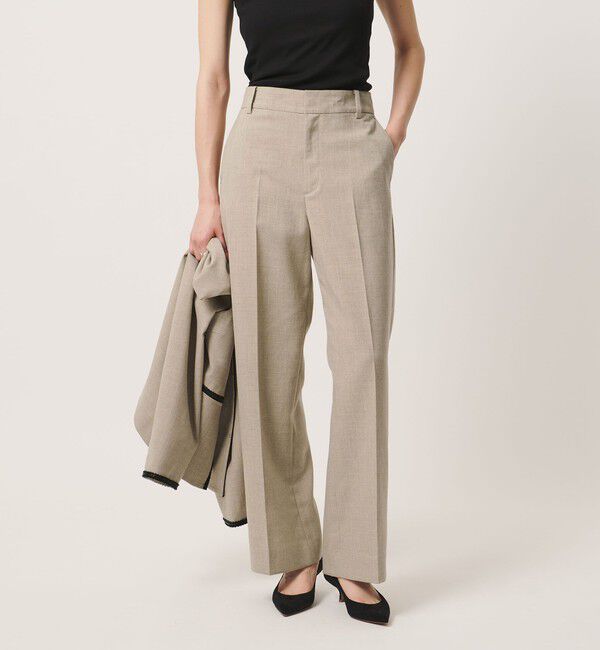 UNITED ARROWS「Spiree ASAMI ワイドパンツ ‐ウォッシャブル‐」|スラックス|NATURAL