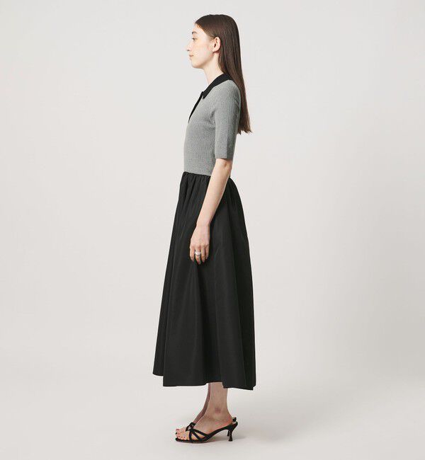 UNITED ARROWS「フィット＆フレア ポロワンピース ‐ウォッシャブル‐」|ワンピース|
