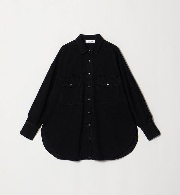 UNITED ARROWS「＜SACRA＞デニム ロングシャツ」|シャツ・ブラウス|