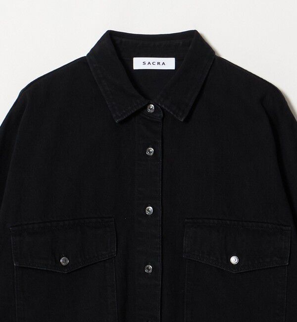 UNITED ARROWS「＜SACRA＞デニム ロングシャツ」|シャツ・ブラウス|