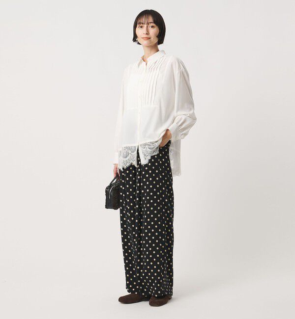 UNITED ARROWS「＜SACRA＞ドット プリント ワイドパンツ」|その他|