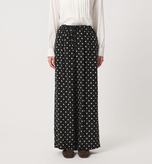 UNITED ARROWS「＜SACRA＞ドット プリント ワイドパンツ」|その他|