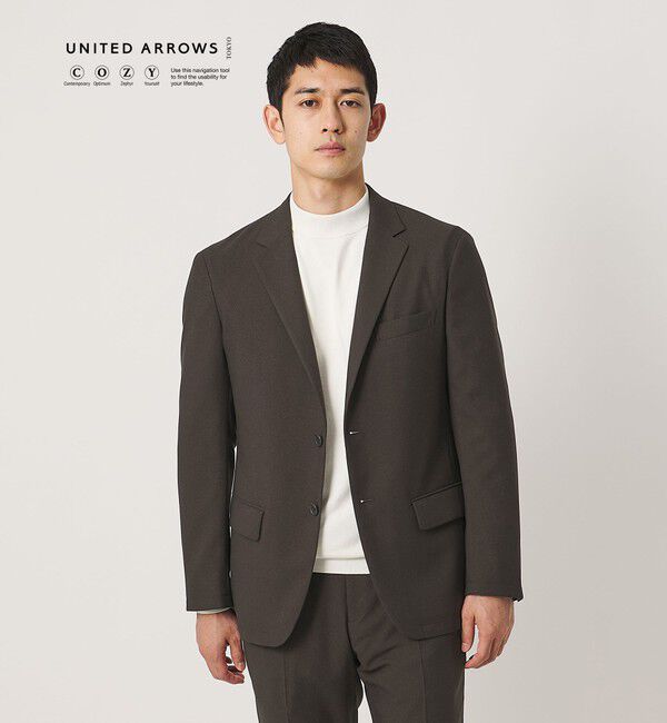 UNITED ARROWS「テックツイル シングル 2ボタン テーラードジャケット UA COZY ウォッシャブル ヨコストレッチ」|テーラードジャケット|MOCA