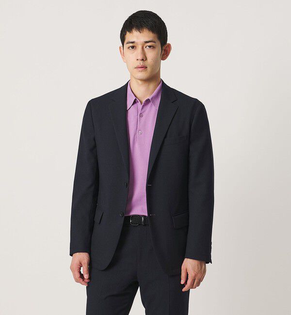 UNITED ARROWS「テックツイル シングル 2ボタン テーラードジャケット UA COZY ウォッシャブル ヨコストレッチ」|テーラードジャケット|