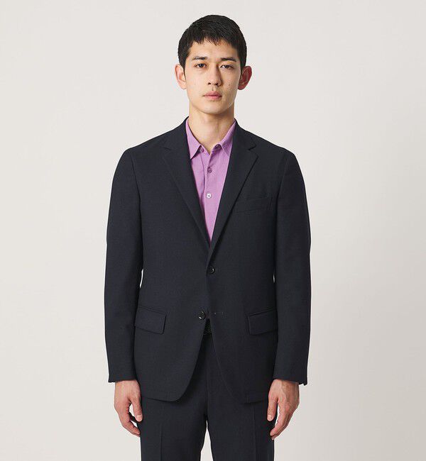 UNITED ARROWS「テックツイル シングル 2ボタン テーラードジャケット UA COZY ウォッシャブル ヨコストレッチ」|テーラードジャケット|