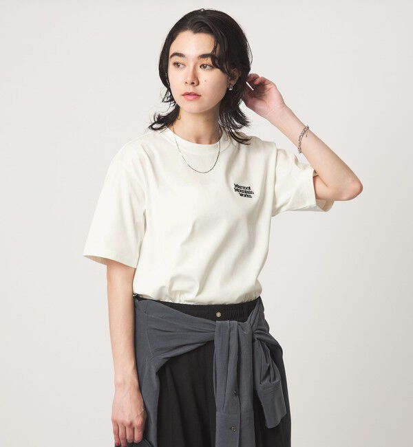 UNITED ARROWS green label relaxing「【別注】＜Marmot＞ショートスリーブ ロゴ Tシャツ」|Tシャツ・カットソー|OFF WHITE