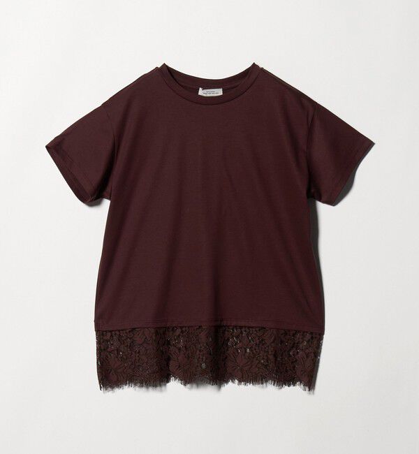 UNITED ARROWS green label relaxing「スソ レース ショートスリーブ カットソー」|Tシャツ・カットソー|
