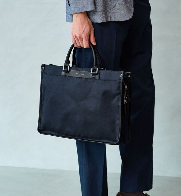 UNITED ARROWS green label relaxing「ツイル 2WAY ブリーフケース ブリーフバッグ」|ビジネスバッグ|NAVY