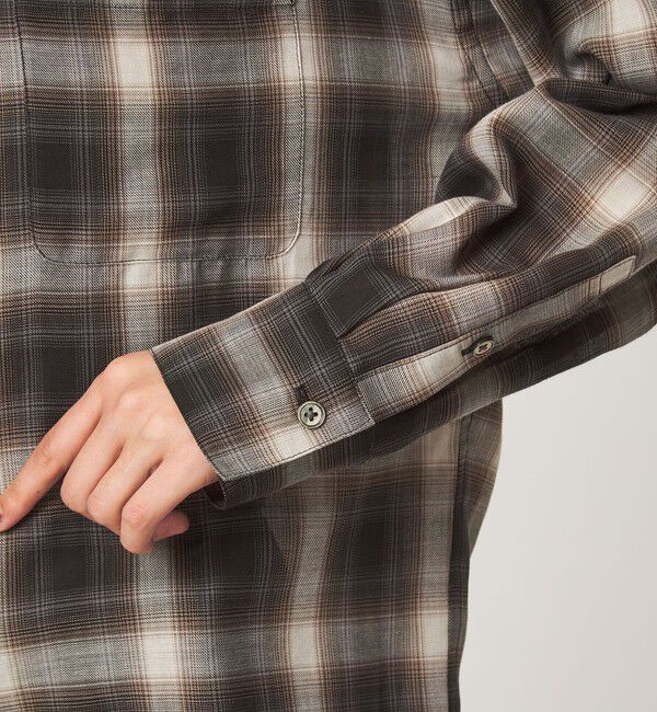 UNITED ARROWS green label relaxing「［size SHORTあり］シアー チェック シャツ」|シャツ・ブラウス|