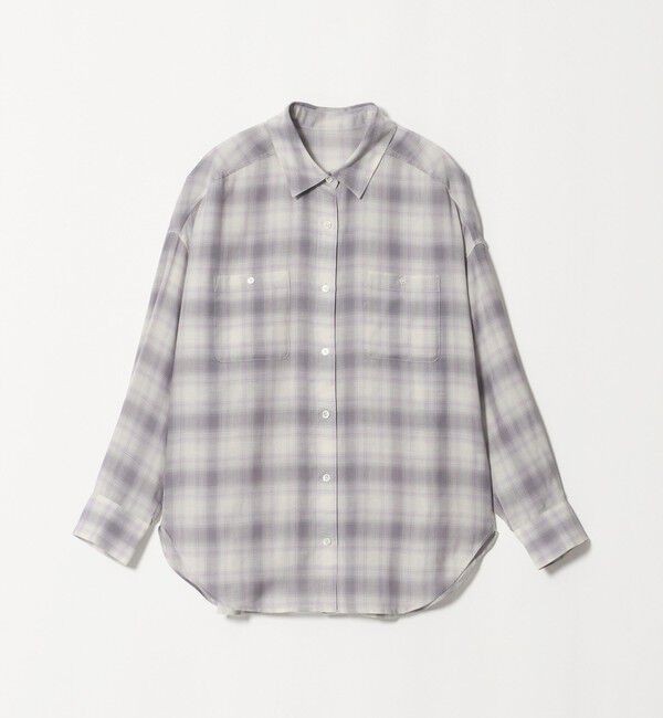 UNITED ARROWS green label relaxing「［size SHORTあり］シアー チェック シャツ」|シャツ・ブラウス|