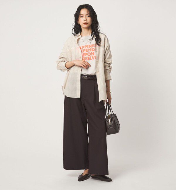 UNITED ARROWS green label relaxing「［size SHORTあり］シアー チェック シャツ」|シャツ・ブラウス|