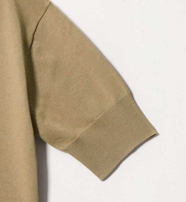 UNITED ARROWS green label relaxing「2WAY スキッパー シャツ プルオーバー ニット 5分袖 」|ニット・セーター|