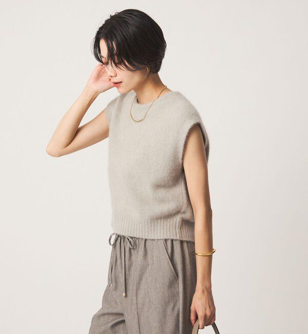 UNITED ARROWS green label relaxing「ヘアリー 2WAY ニット ベスト」|ベスト・ジレ|