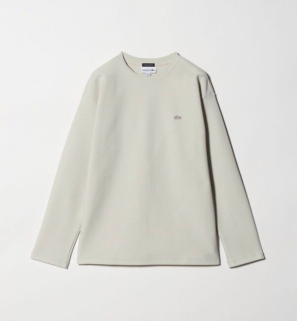 BEAUTY&YOUTH UNITED ARROWS「＜LACOSTE for BEAUTY&YOUTH＞ワントーン ロング スリーブ カットソー」|Tシャツ・カットソー|OFF WHITE