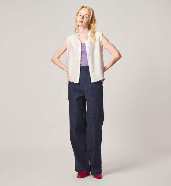 STEVEN ALAN「＜Steven Alan＞レース ノースリーブ ブラウス」|チュニック|