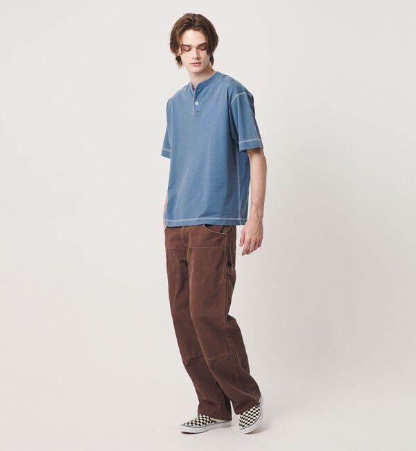 California General Store「＜Healthknit &times; CGS.＞2ボタン ヘンリーネック Tシャツ」|Tシャツ・カットソー|