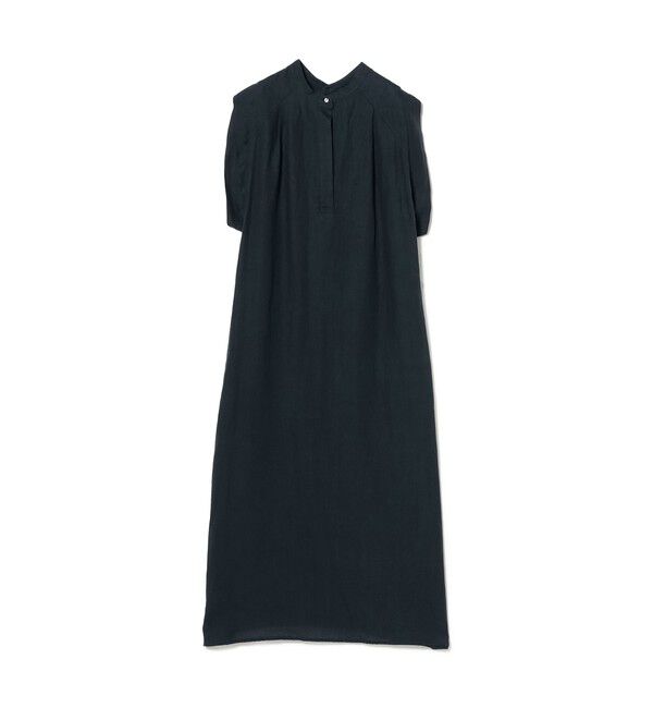 Demi-Luxe BEAMS 「TICCA / リネン 2WAY フレンチスリーブ ワンピース」|ワンピース|NAVY