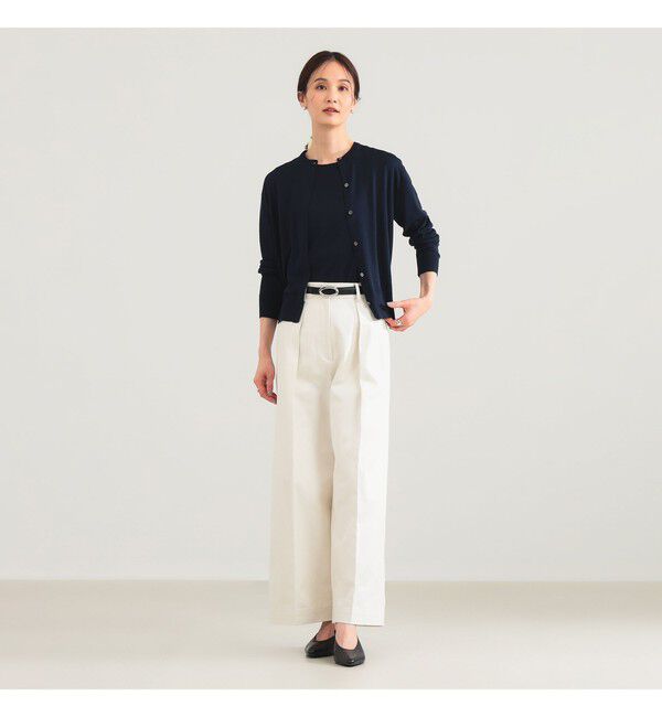 Demi-Luxe BEAMS 「シルク クルーネック カーディガン」|ニット・セーター|