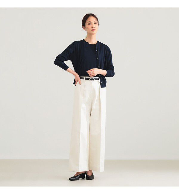 Demi-Luxe BEAMS 「シルク クルーネック カーディガン」|ニット・セーター|