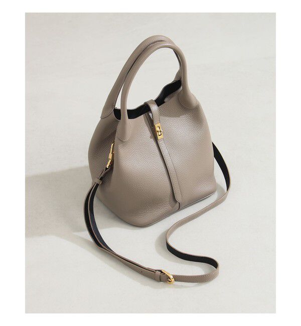 Demi-Luxe BEAMS 「VIOLAd&rsquo;ORO / TRERO 縦型 クロア ショルダーバッグ M」|トートバッグ|LIGHT.TAUPE/BLACK