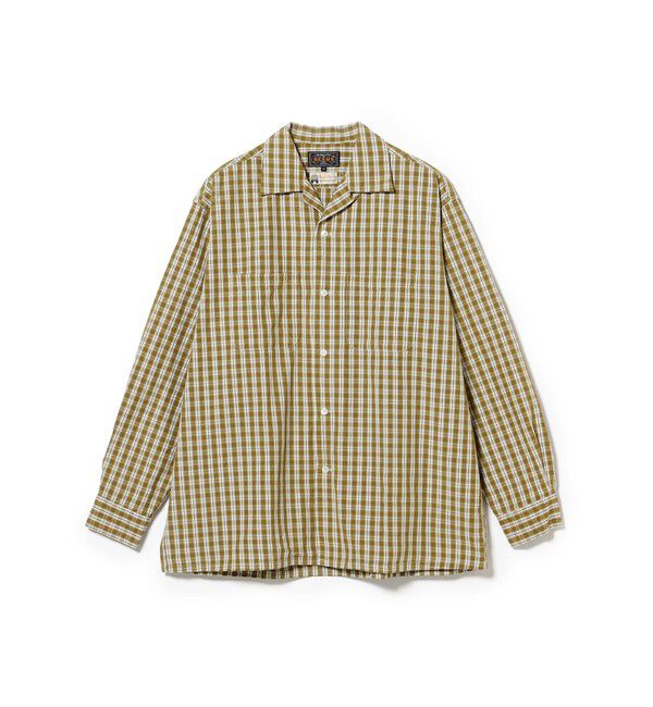 BEAMS PLUS「Open Collar 80/2 Madras」|シャツ・ブラウス|