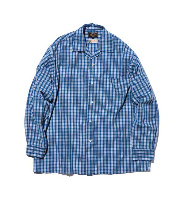 BEAMS PLUS「Open Collar 80/2 Madras」|シャツ・ブラウス|