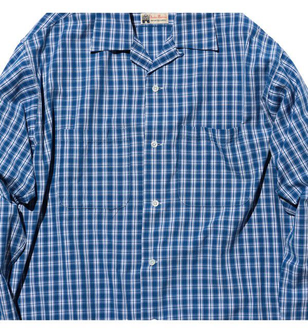 BEAMS PLUS「Open Collar 80/2 Madras」|シャツ・ブラウス|