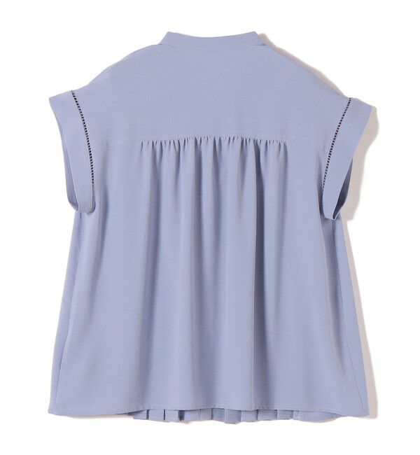 SHIPS for women「【WEB限定】〈手洗い可能〉ストレッチ ジョーゼット プリーツ スキッパー ブラウス」|シャツ・ブラウス|