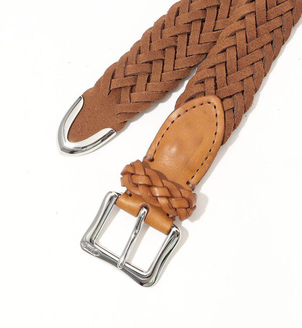 TOMORROWLAND GOODS「J&M DAVIDSON ENVELOPE BUCKLE TIP END 25MM LEATHER レザーメッシュベルト」|ベルト|