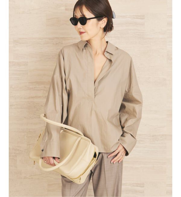 Plage「《追加》R&rsquo;IAM フォルムスキッパーシャツ 2」|シャツ・ブラウス|ベージュ A