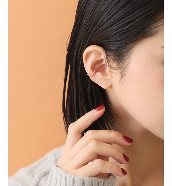 Lilas by Spick&Span「※ダイヤラインフィットイヤーカフ K10（片耳）」|イヤーカフ|