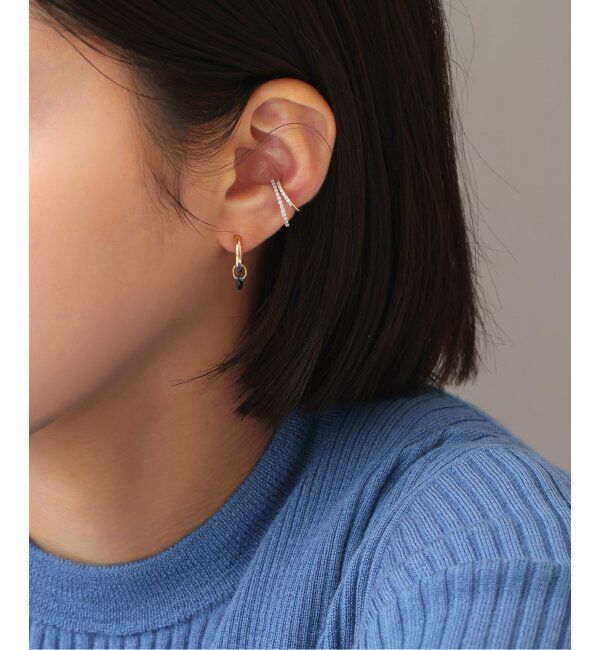 Lilas by Spick&Span「※ダイヤラインフィットイヤーカフ K10（片耳）」|イヤーカフ|