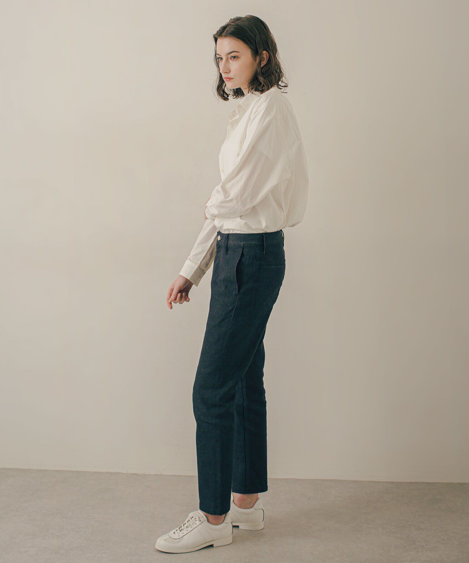 NANO universe「LB.03/｢ESSENTIAL LINE｣ノンフェイドスキニースラックス」|デニム|