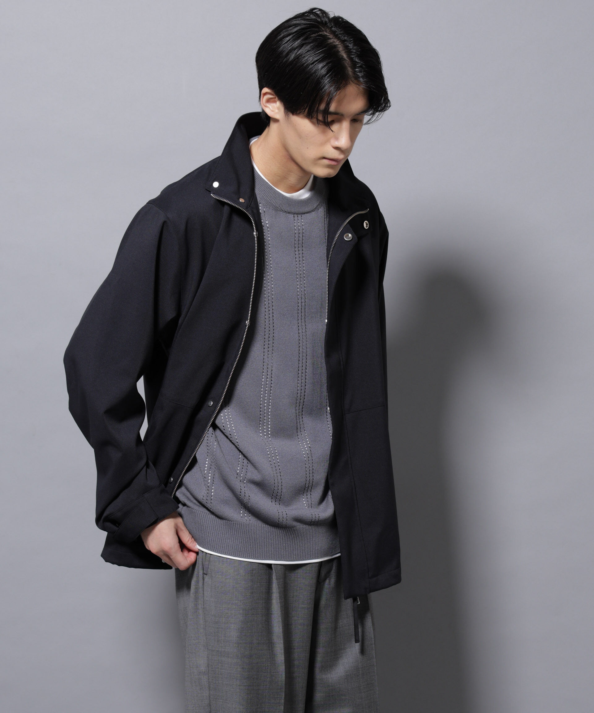 nano･universe「「RainComfortWear」ダントツ撥水透湿コーティング2WAYブルゾン」|ブルゾン・スタジャン|